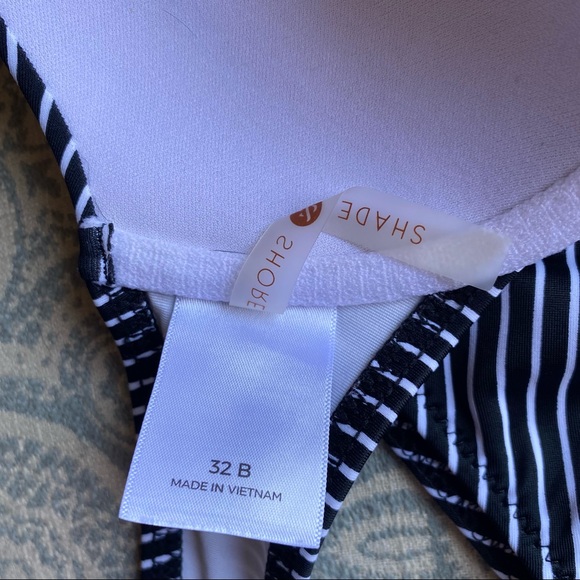 🎉3/$20 CLEAR OUT SALE!🎉 Pinstripe High-Waisted Bikini Set - Picture 3 of 4